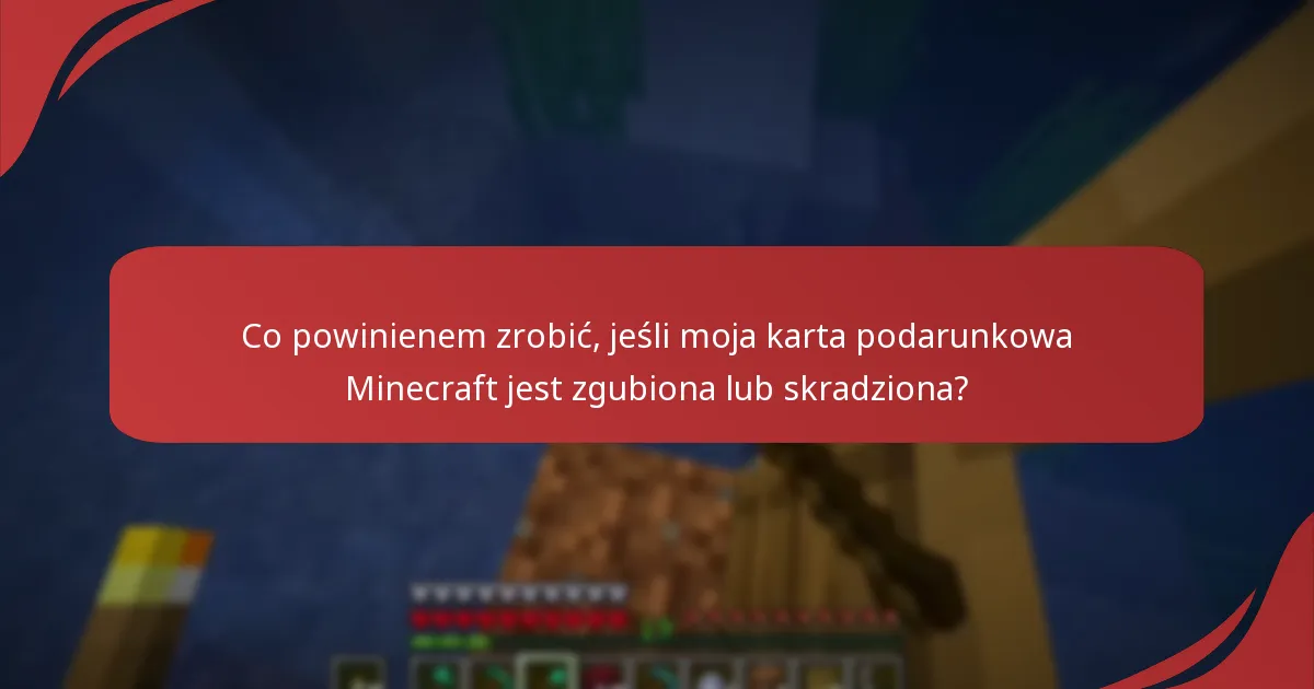 Jak mogę sprawdzić saldo mojej karty podarunkowej Minecraft?