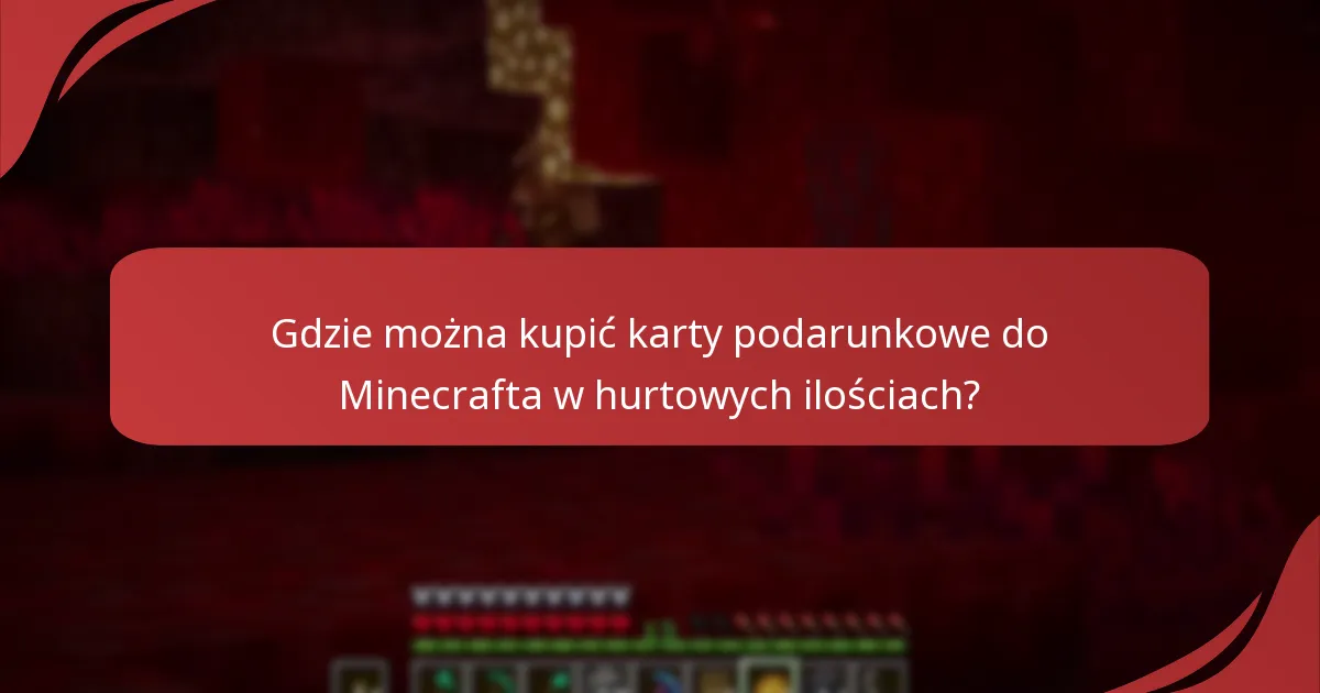 Jak założyć konto biznesowe dla kart podarunkowych do Minecrafta?