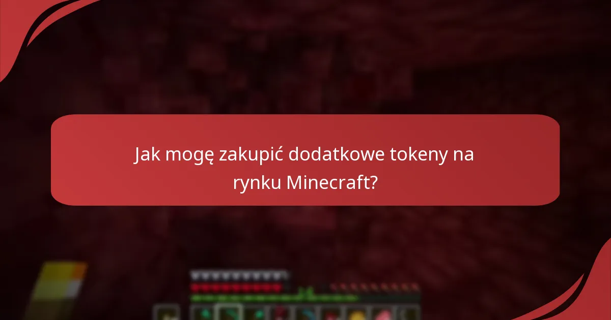 Czy są dostępne zniżki na tokeny na rynku Minecraft?
