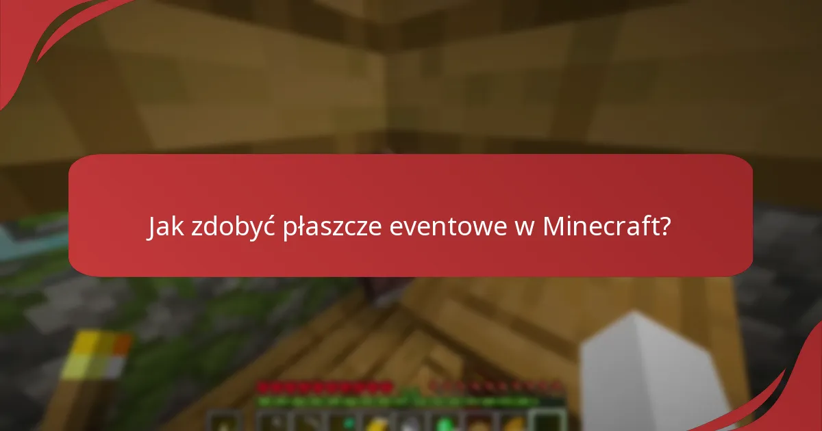 Jakie są ekskluzywne wzory płaszczy eventowych w Minecraft?