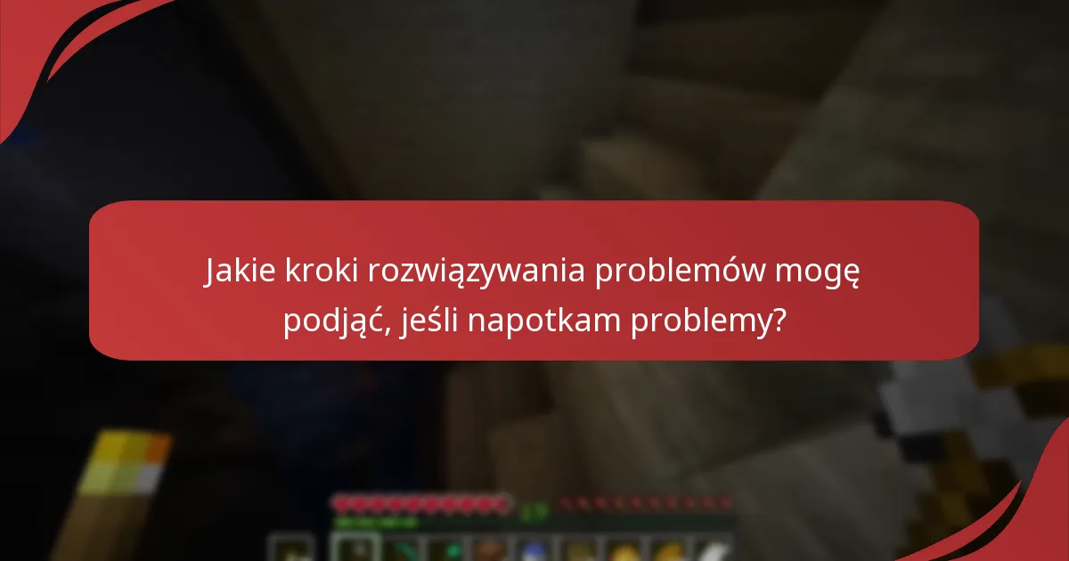 Jakie kroki rozwiązywania problemów mogę podjąć, jeśli napotkam problemy?