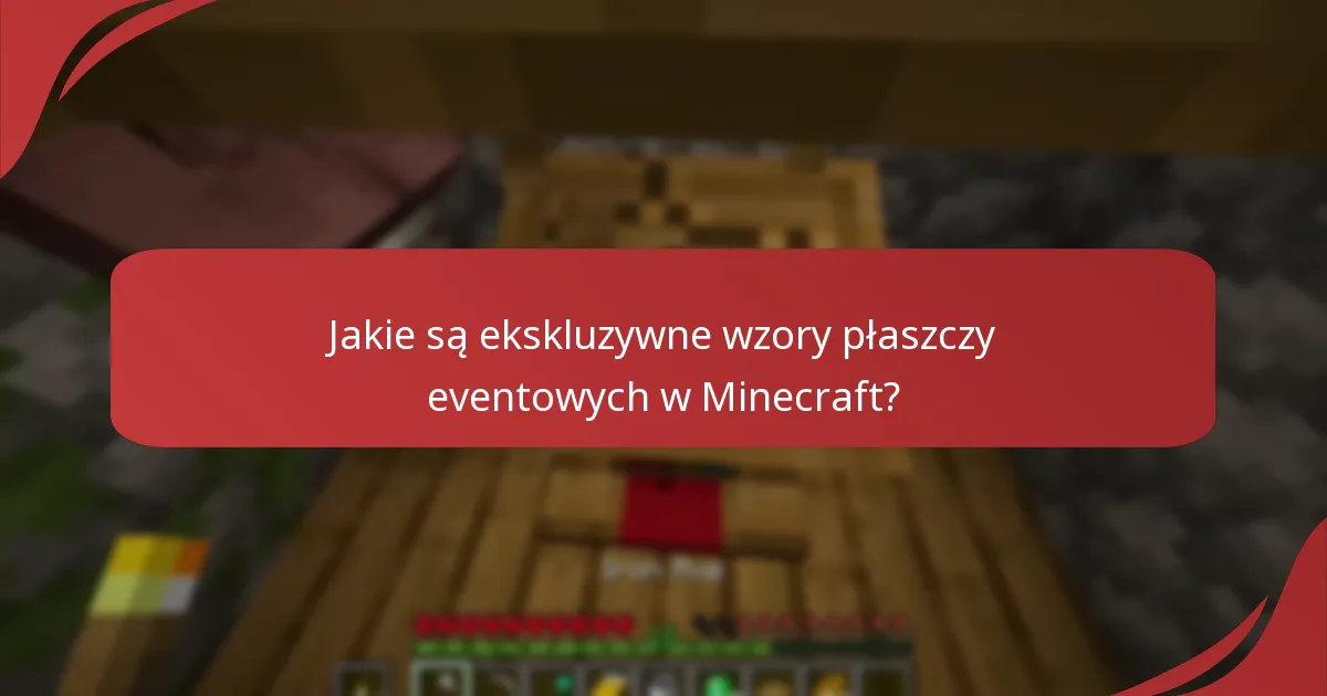 Jak zdobyć płaszcze eventowe w Minecraft?