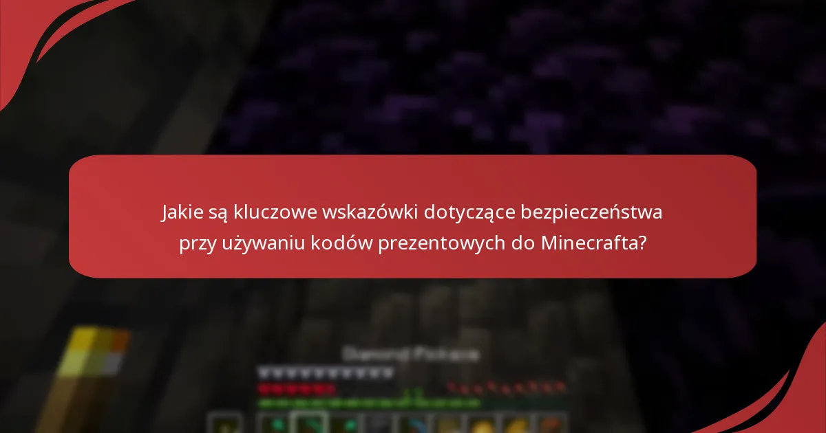 Jak zgłosić oszustwa związane z kodami prezentowymi do Minecrafta?